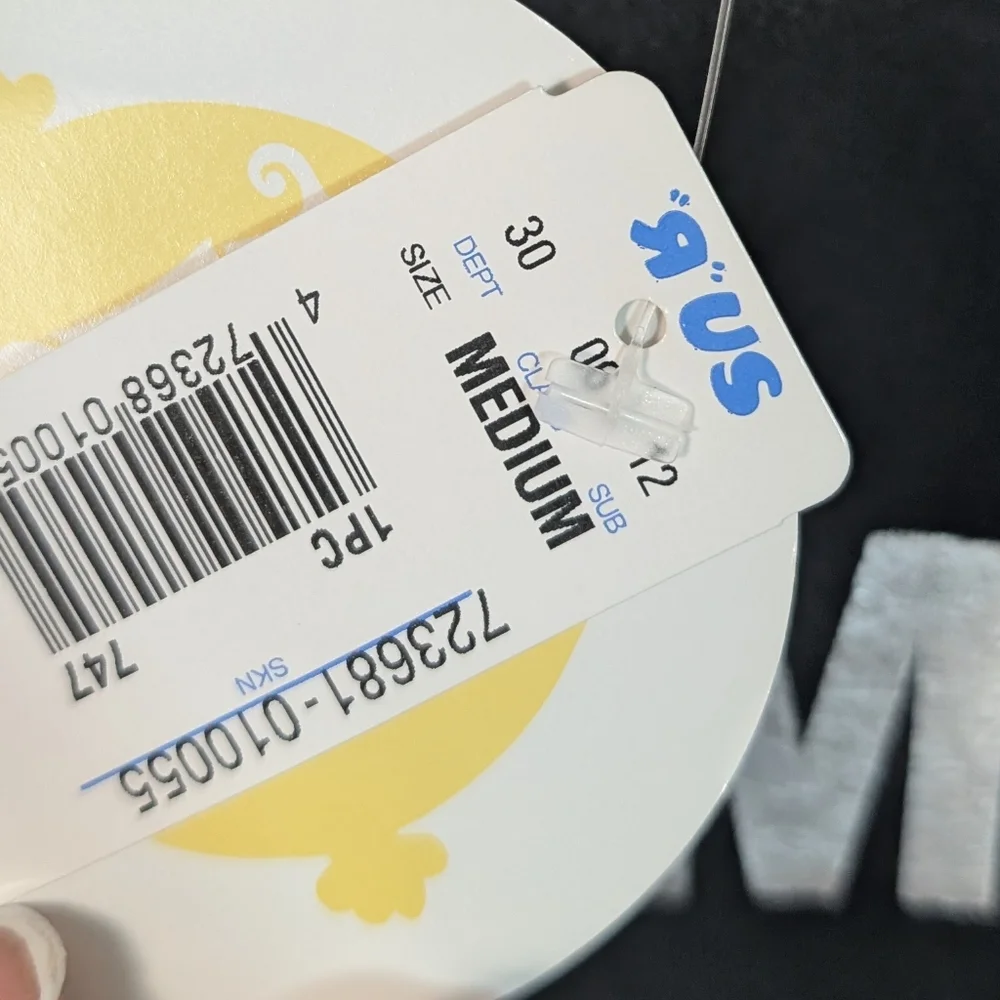 Mr Men Little Miss Y2K Black Crewneck Little Miss Bossy Deadstock 2007 Tee NEW! - Picture 4 of 8